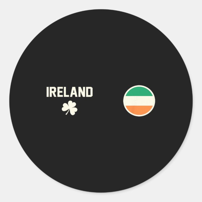 Sticker Rond Irlande  (Devant)