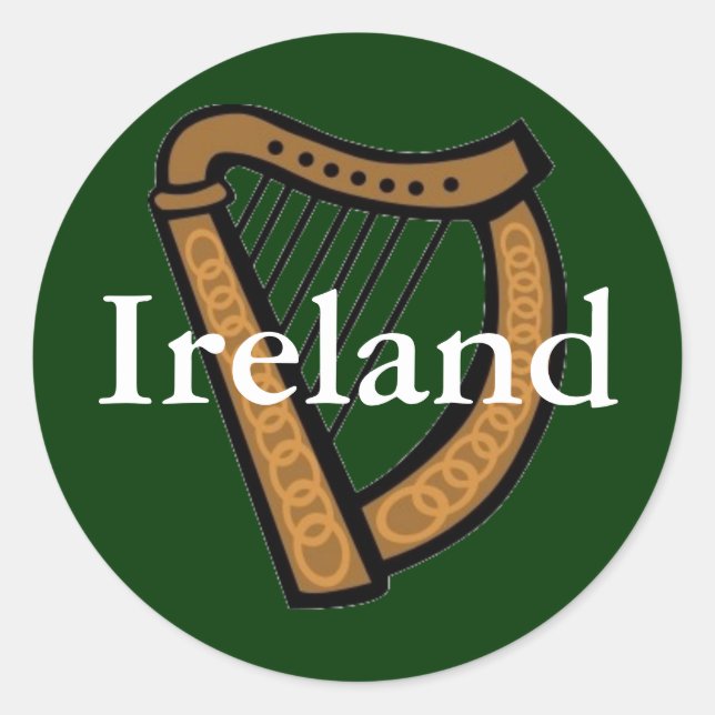 Sticker Rond Irlande (Devant)