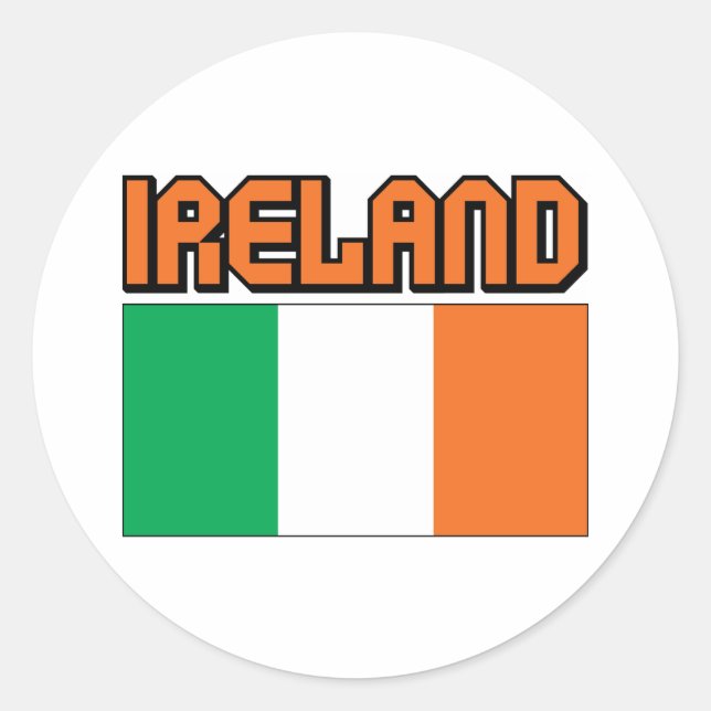 Sticker Rond Irlande (Devant)
