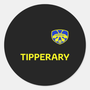Sticker Rond Irlande Comté Tipperary Football Et Hurling