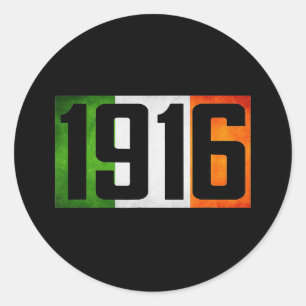 Sticker Rond Irlande Hausse de Pâques 1916 drapeau de la rébell