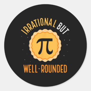 Sticker Rond Irrationnel, mais bien arrondi 3.14 Mathématiques