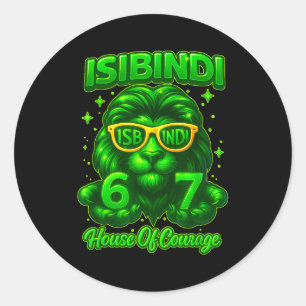 Sticker Rond Isibindi House Of Courage Système Scolaire 6 7 Drô