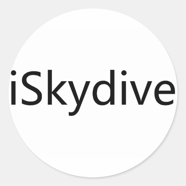 Sticker Rond iSkydive (Devant)