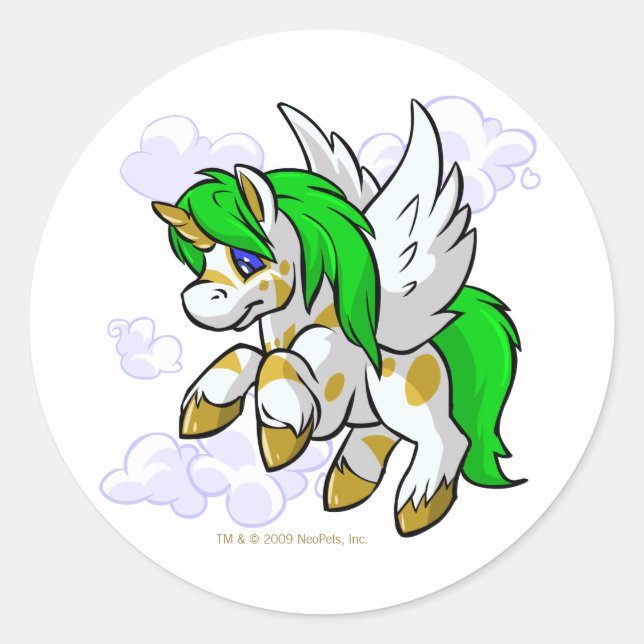 Sticker Rond Island Uni à proximité de Mystery Island (Devant)