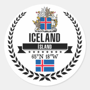Sticker Rond Islande