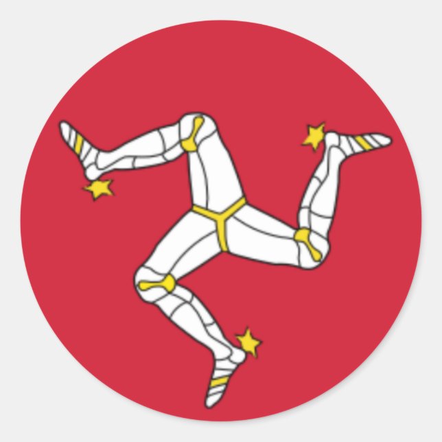 Sticker rond Isle of Mann (Devant)