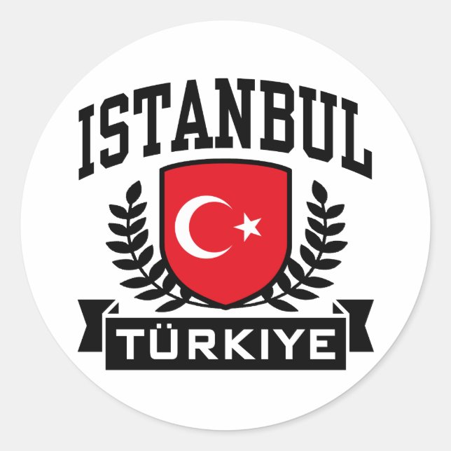 Sticker Rond Istanbul (Devant)