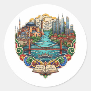 STICKER ROND ISTANBUL