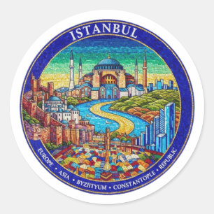 STICKER ROND ISTANBUL