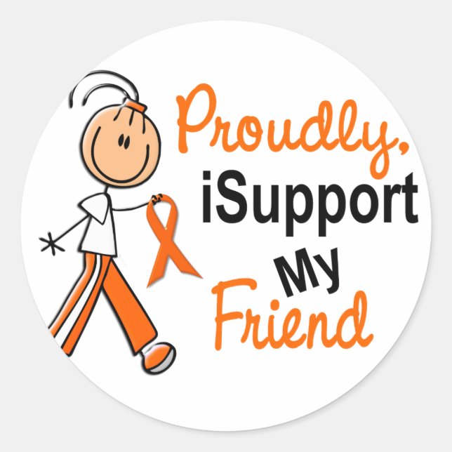 Sticker Rond iSupport 1 SFT Leukemia MS Kidney Cancer AMI (Devant)