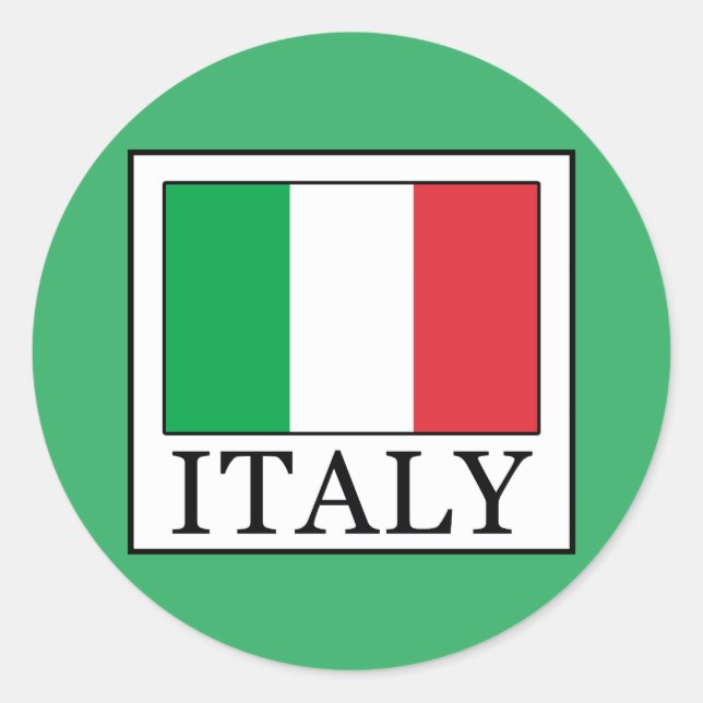 Sticker Rond Italie (Devant)