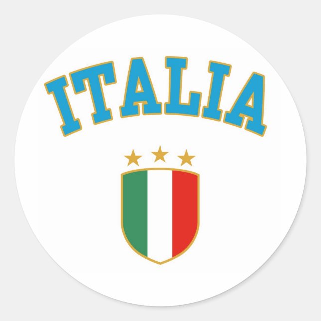 Sticker Rond Italie (Devant)