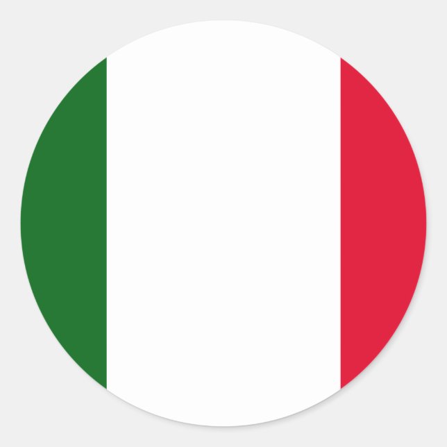 Sticker Rond Italie, Italie (Devant)