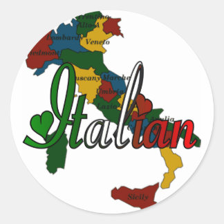 Sticker Rond italien