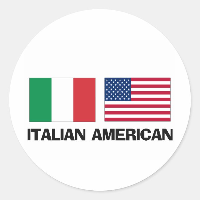 Sticker Rond Italien (Devant)