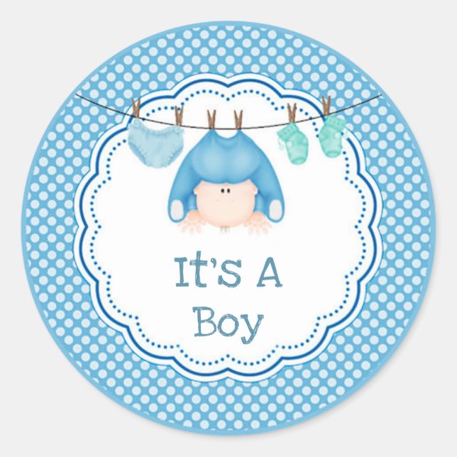 Sticker Rond It's A Boy (Devant)