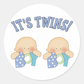 Sticker Rond ITS TWINS (Garçon)