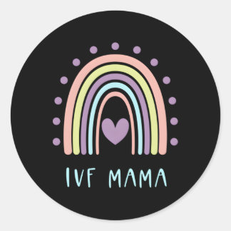 Sticker Rond Ivf Mama Fertility Motherhood Pour