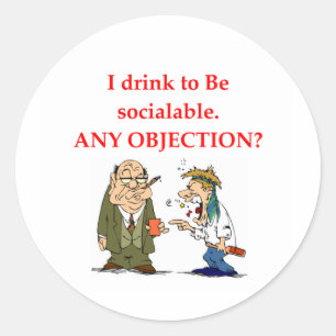 Sticker Rond ivre