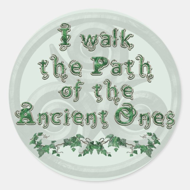 Sticker Rond Ivy Triskel (Devant)