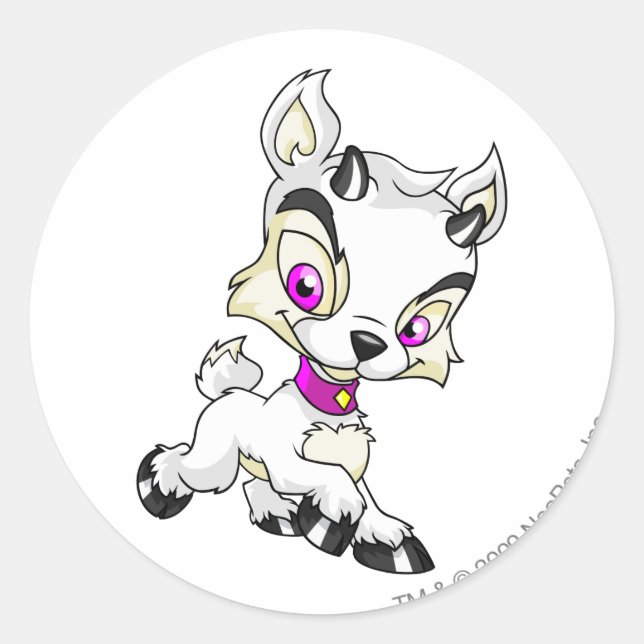 Sticker Rond Ixi Blanc (Devant)