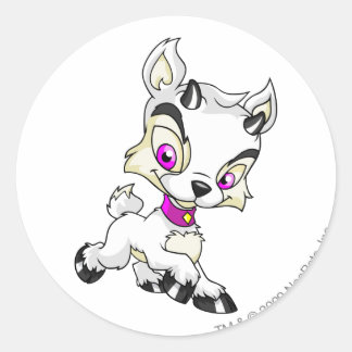 Sticker Rond Ixi Blanc