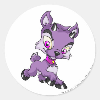 Sticker Rond Ixi violet