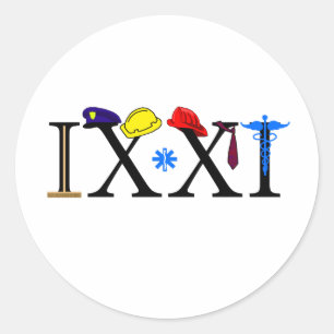 Sticker Rond IXXI Souvenez-vous 9-11