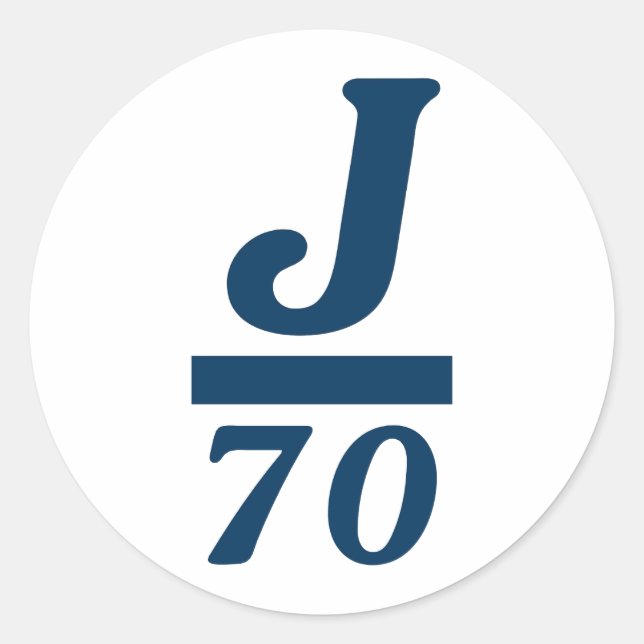 STICKER ROND J/70 (Devant)