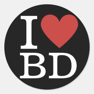 Sticker Rond J'❤️ aime BD Business Development Employé PERSONNA