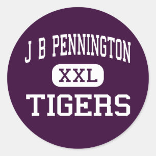 Sticker Rond J B Pennington - Tigers - Élevé - Blountsville