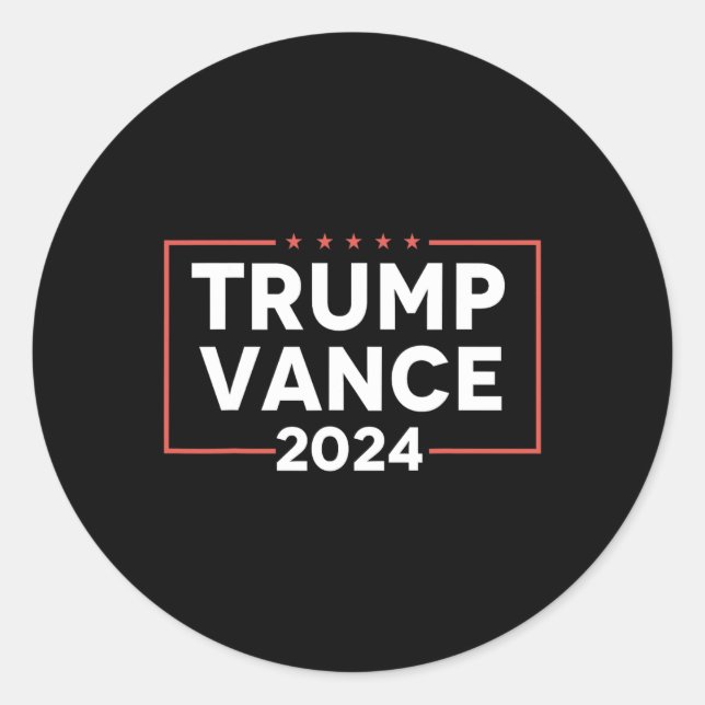 Sticker Rond J D Vance 2024 (Devant)