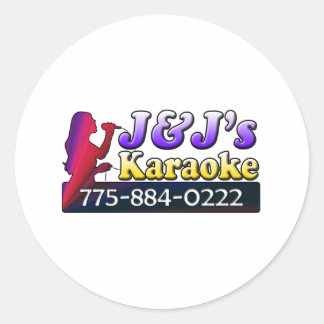 Sticker Rond J&J's Karaoke