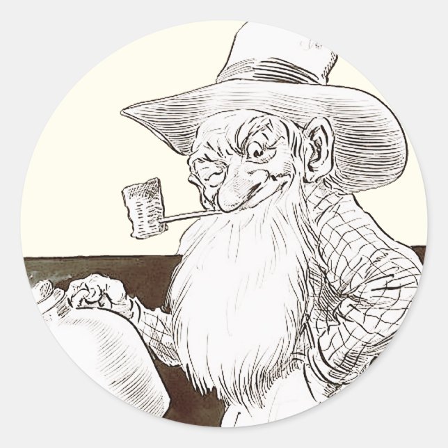 Sticker Rond J P Bernard Moonshiner (Sepia) (Devant)