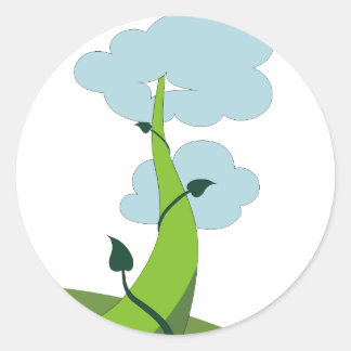 Sticker Rond Jack et le Beanstalk