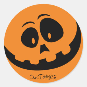 Sticker Rond Jack Olantern Sourire Thunder_Cove