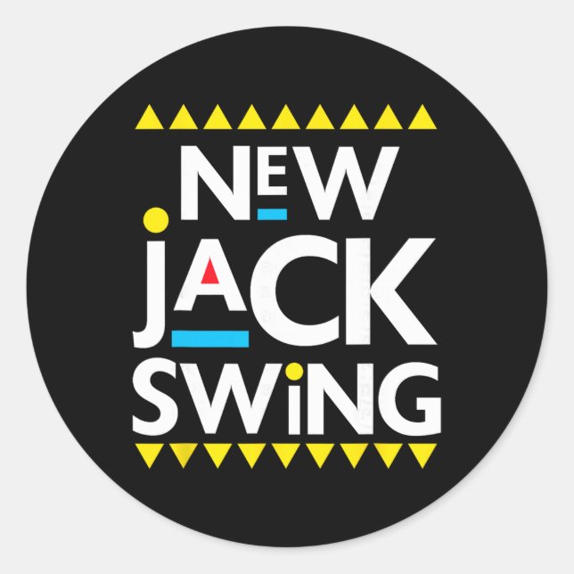 Sticker Rond Jack Swing 90s R&amp;b Hip Hop  (Devant)
