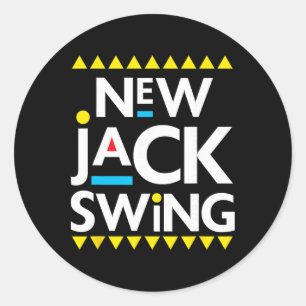 Sticker Rond Jack Swing 90s RnB Hip Hop 