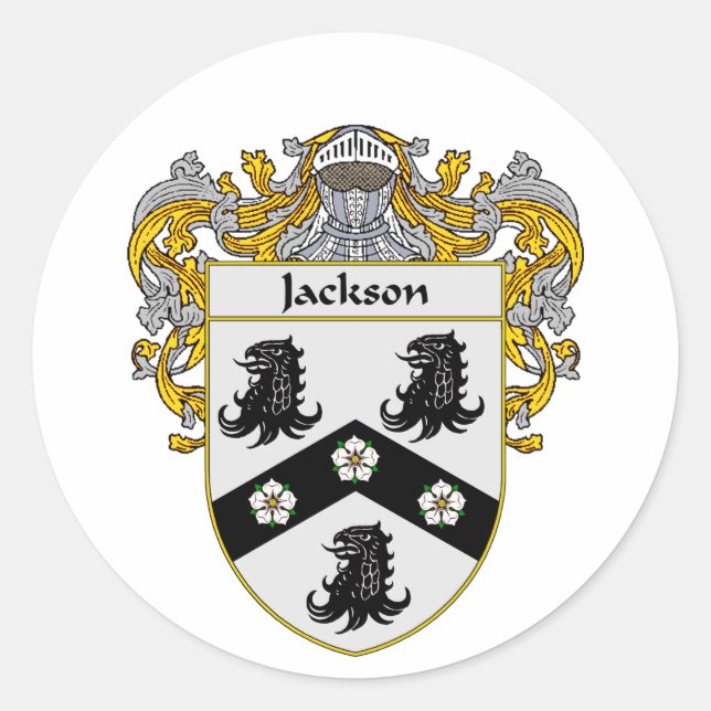 Sticker Rond Jackson Coat of Arms (mannequin) (Devant)