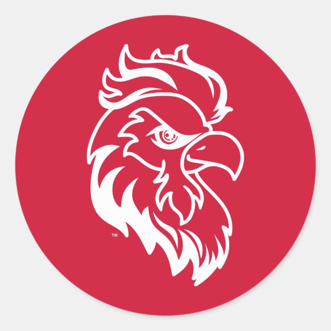 Sticker Rond Jacksonville State University Gamecocks Red Eagle (Devant)