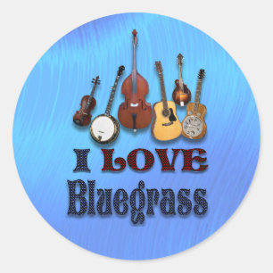STICKER ROND J'ADORE BLUEGRASS -STICKER