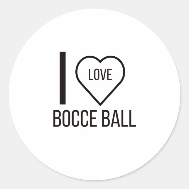 STICKER ROND J'ADORE BOCCE BALL (Devant)