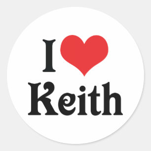 Sticker Rond J'adore Keith