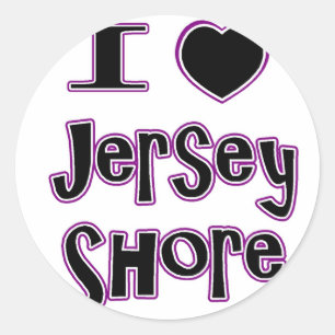 Sticker Rond J'adore la côte du jersey