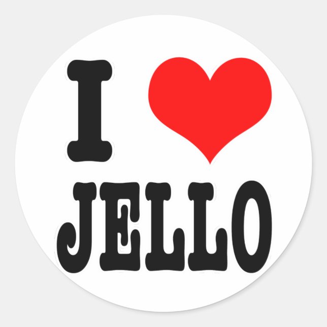Sticker Rond J'ADORE la gelée (Devant)