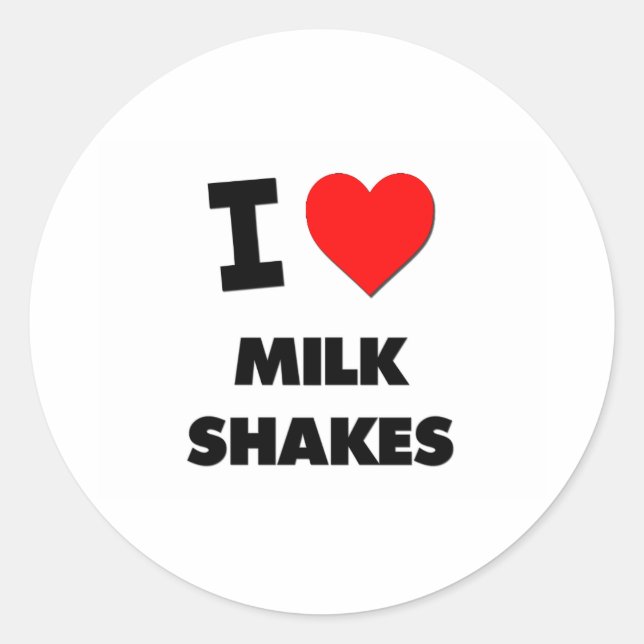 Sticker Rond J'adore les serres de lait (Devant)