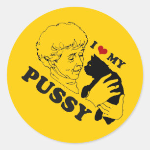 STICKER ROND J'ADORE MON CHATON