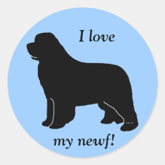 Sticker Rond J'adore mon nouveau-né !