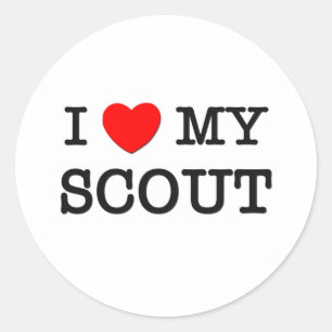 Sticker Rond J'adore mon SCOUT